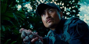 Hamada during the hunt for the Indominus rex.
